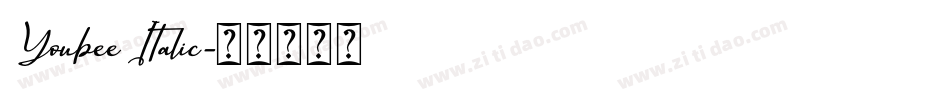 Youbee Italic字体转换